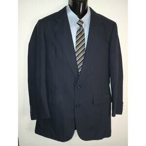 HART SCHAFFNER MARX Innovations Men's Navy Pinstripe Blazer Size 38T M007
